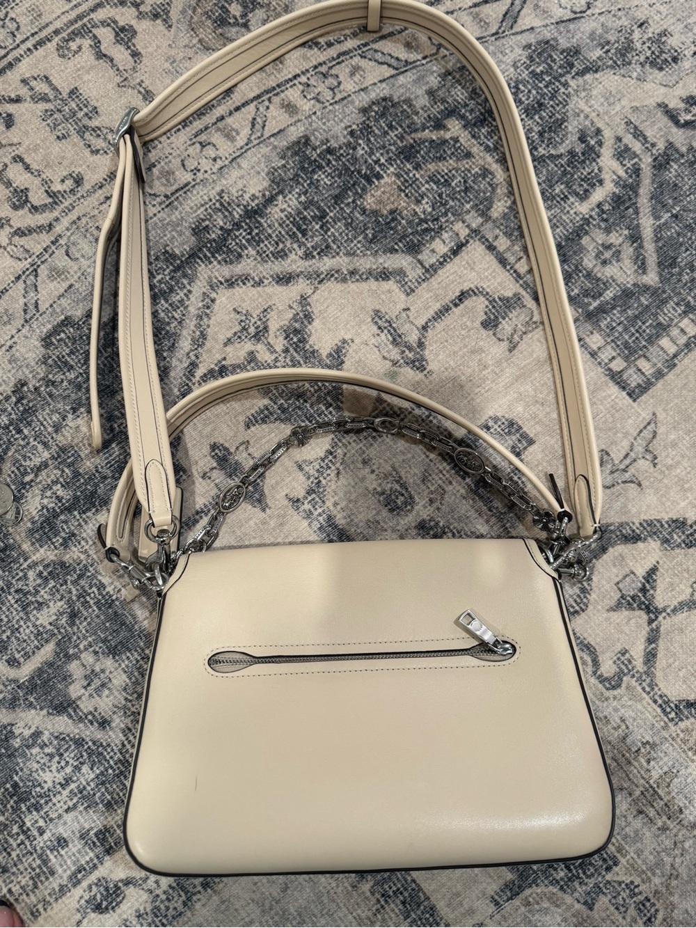 Coach Soft Tabby Shoulder Bag in Ivory - Picture 9 of 9